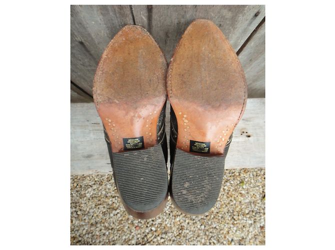 Botas Mexicana de cuero gris oscuro 37 Gris antracita - vista 6