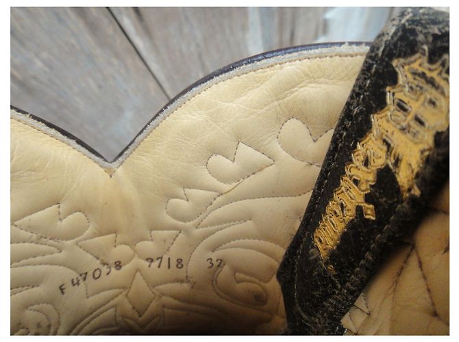 Botas Mexicana de cuero gris oscuro 37 Gris antracita - vista 8
