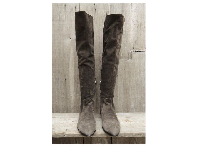 Prada p stivali alti 38 Taupe - vista 4