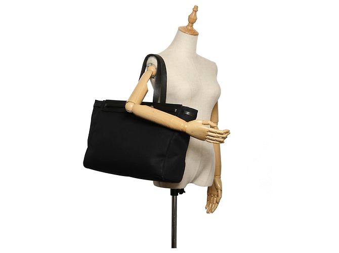 Hermès Hermes Black Herbag Cabas GM Nero - vista 7