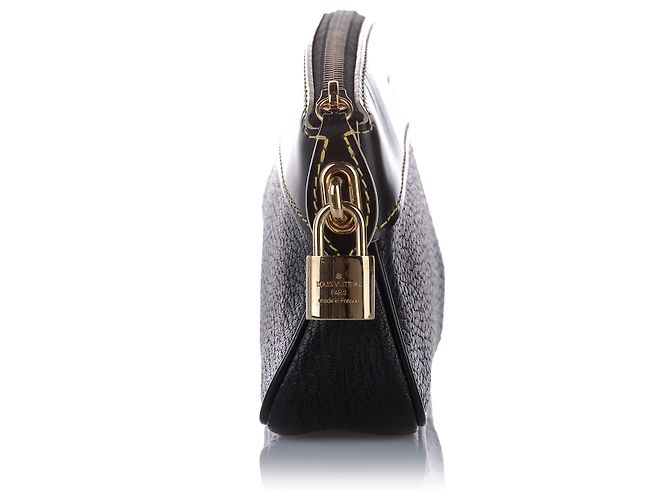 Pochette Louis Vuitton Suhali Lockit nera Nero - vista 3