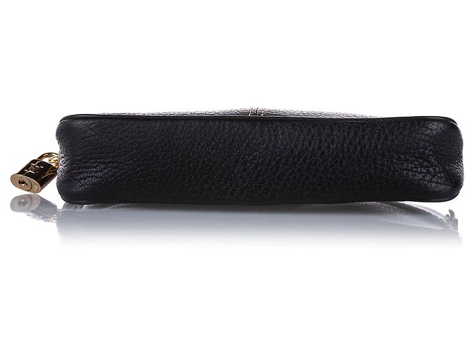 Pochette Louis Vuitton Suhali Lockit nera Nero - vista 5