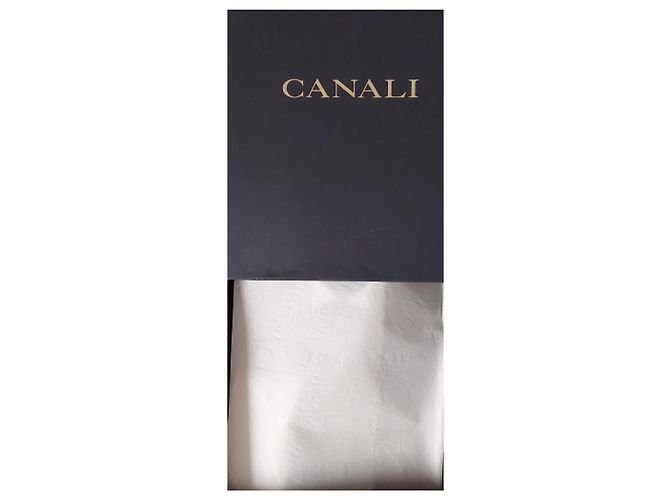 CANALI SHIRT WHITE STRIPED PATTERN / NEU MIT BOX UND ETIKETTEN Weiß Hellblau - Ansicht 11