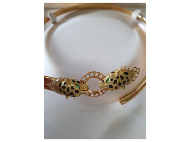 Autre Marque SET COLLANA E BRACCIALE Testa di pantera Gold hardware - vista 3