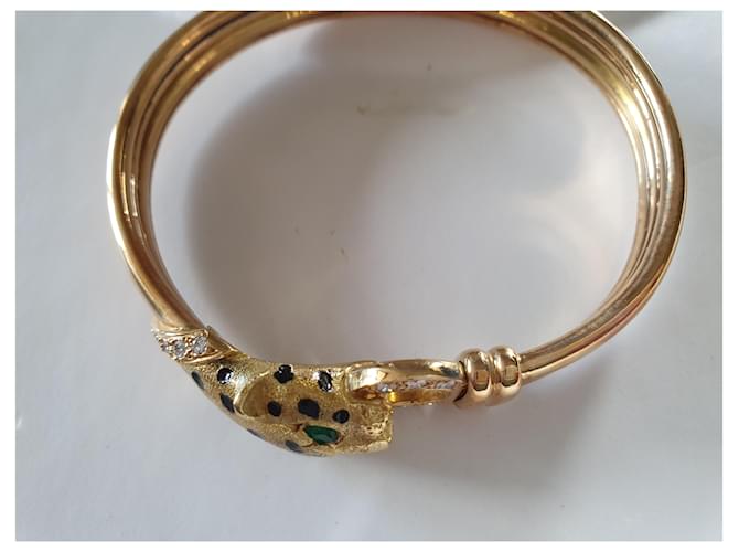 Autre Marque SET COLLANA E BRACCIALE Testa di pantera Gold hardware - vista 7