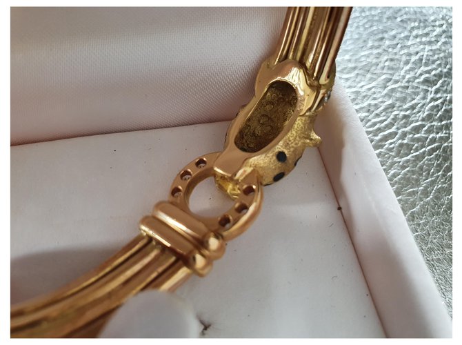 Autre Marque SET COLLANA E BRACCIALE Testa di pantera Gold hardware - vista 8