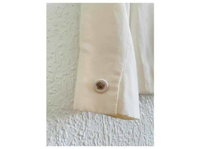 Blazer Versace Jeans Branco de Seda e Viscose - vista 10
