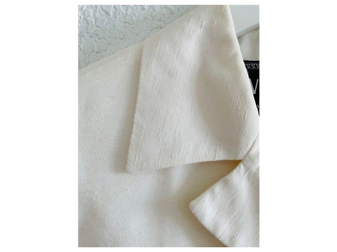 Blazer Versace Jeans Branco de Seda e Viscose - vista 4