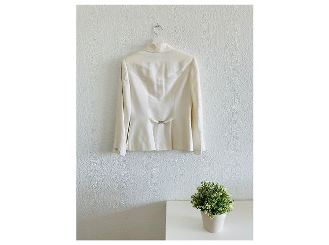 Blazer Versace Jeans Branco de Seda e Viscose - vista 5