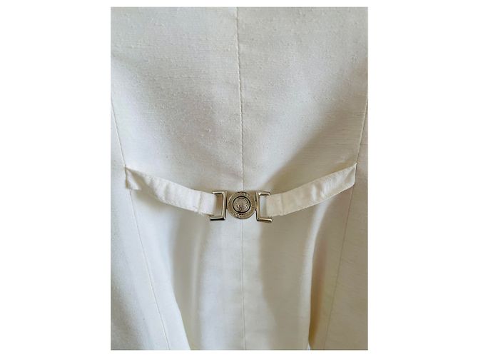 Blazer Versace Jeans Branco de Seda e Viscose - vista 6