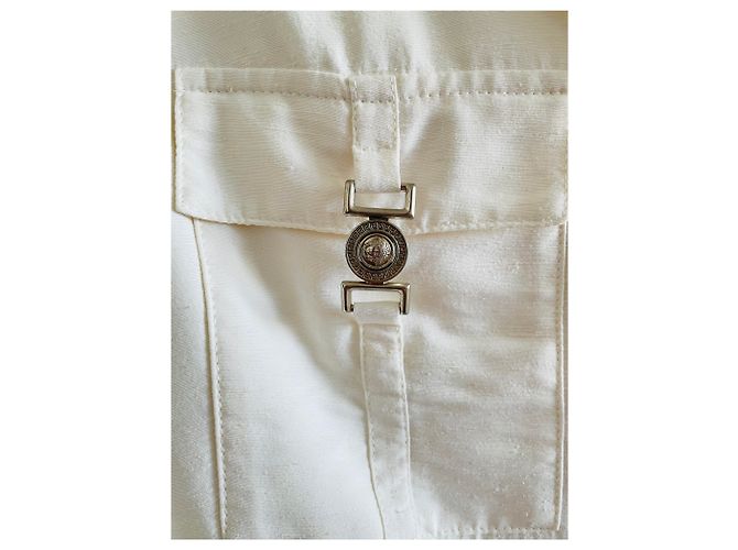 Blazer Versace Jeans Branco de Seda e Viscose - vista 7