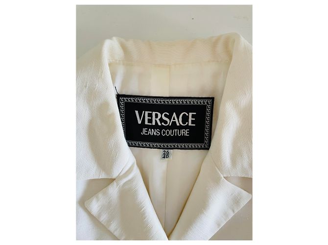Blazer Versace Jeans Branco de Seda e Viscose - vista 9