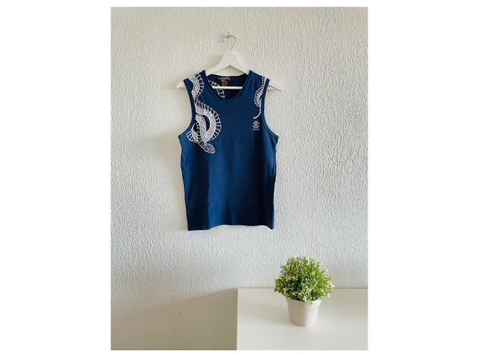 Canotta intimo vintage Roberto Cavalli Blu - vista 2