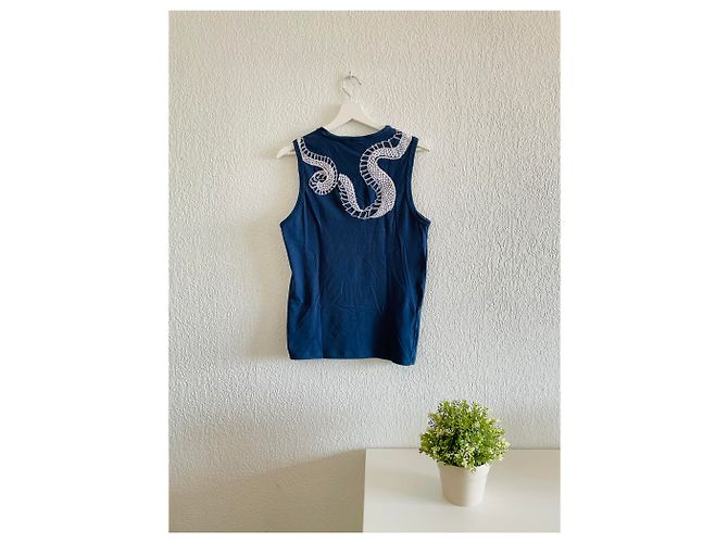 Canotta intimo vintage Roberto Cavalli Blu - vista 5