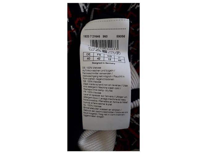 Hallhuber Mehrfarbiger Jacquard Print V-Ausschnitt Pullover 42 Mehrfarben - Ansicht 5