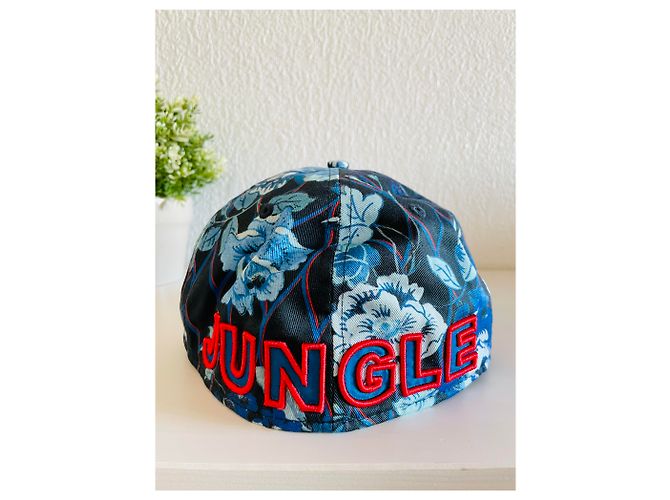 Cappellino Kenzo for H&M Jungle Paris Rosso Blu - vista 11