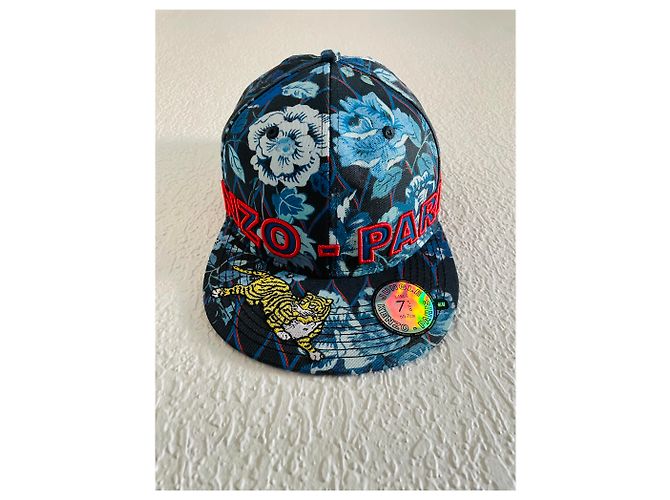 Cappellino Kenzo for H&M Jungle Paris Rosso Blu - vista 2