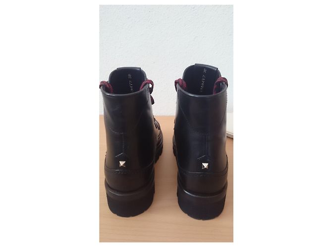 Valentino Garavani Stivali da combattimento Valentino, Size 39 Nero - vista 4