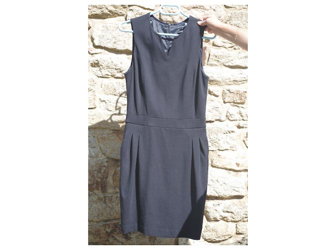 Abito Tommy Hilfiger Blu Navy in Viscosa - vista 4