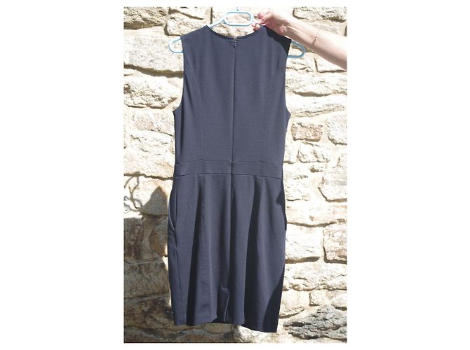 Abito Tommy Hilfiger Blu Navy in Viscosa - vista 5