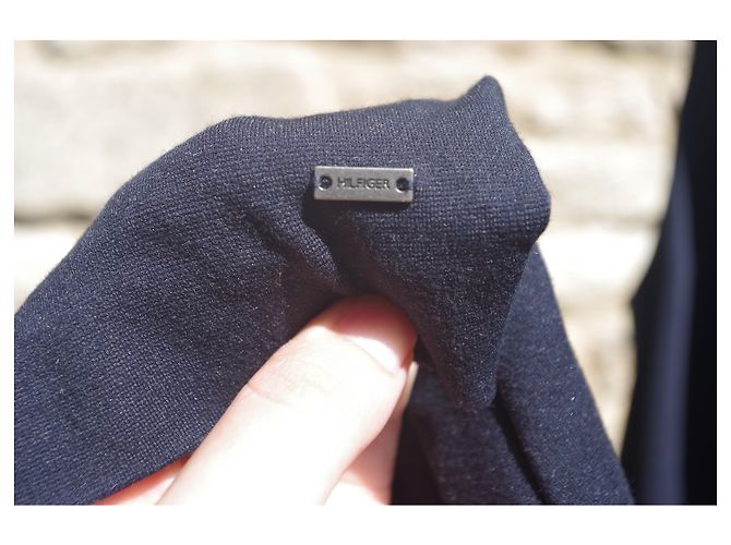 Abito Tommy Hilfiger Blu Navy in Viscosa - vista 6