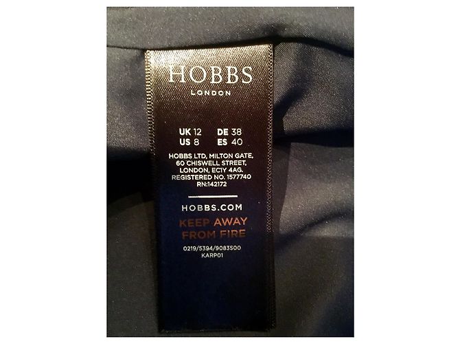 Hobbs Gesticktes Bleistiftkleid Schwarz Blau - Ansicht 6