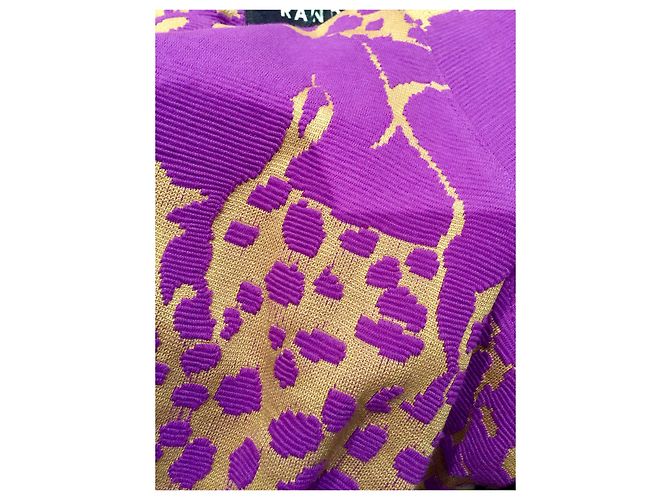 Bitte Kai Rand Kleid mit abstraktem Tierdruck Golden Lila - Ansicht 4