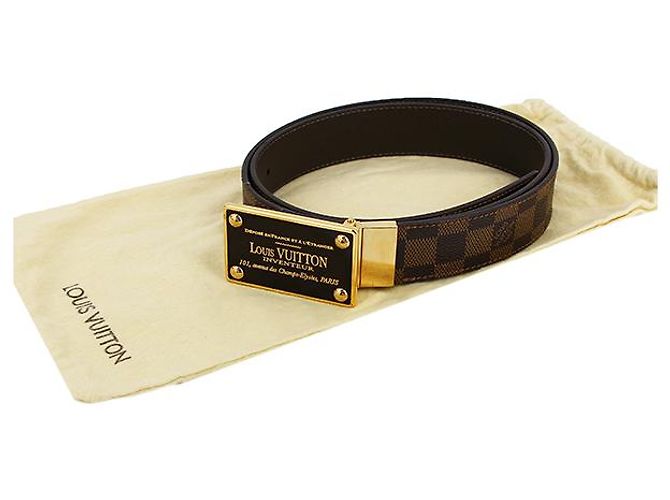 Louis Vuitton Gürtel Herren Saint-Hule Envan Tour Reversible Braun - Ansicht 9