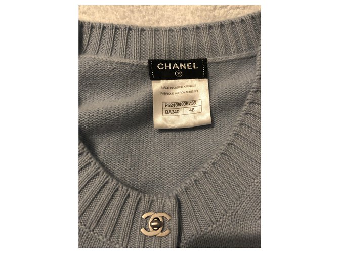 Chanel Prendas de punto Azul claro - vista 3