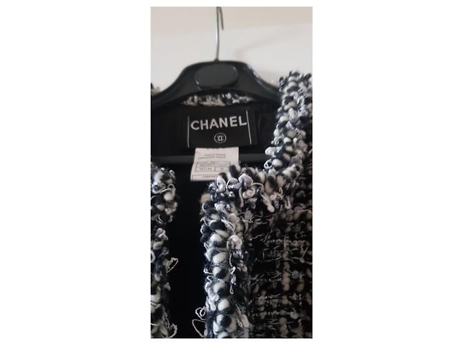 Cambon Chanel Chaqueta corta Negro Blanco - vista 10