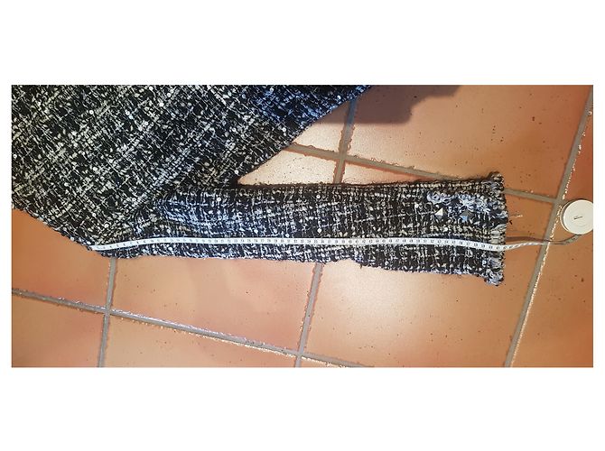 Cambon Chanel Chaqueta corta Negro Blanco - vista 2