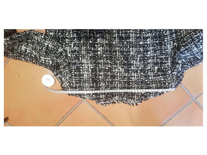Cambon Chanel Chaqueta corta Negro Blanco - vista 3