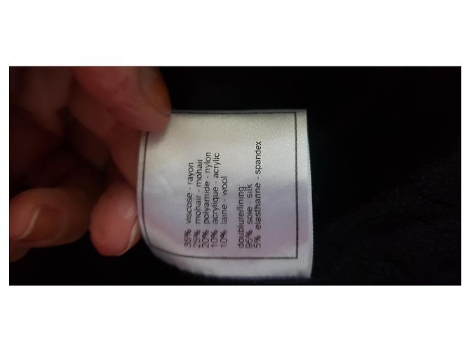 Cambon Chanel Chaqueta corta Negro Blanco - vista 7