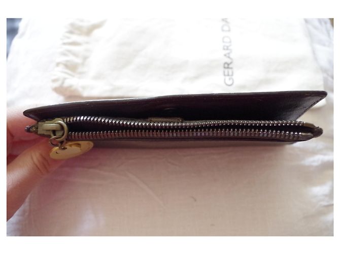 Gerard Darel Leather Wallet Brown Chocolate - view 2