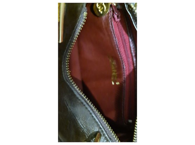 Valigia Chanel Marrone Cioccolato e Rossa Rosso - vista 3
