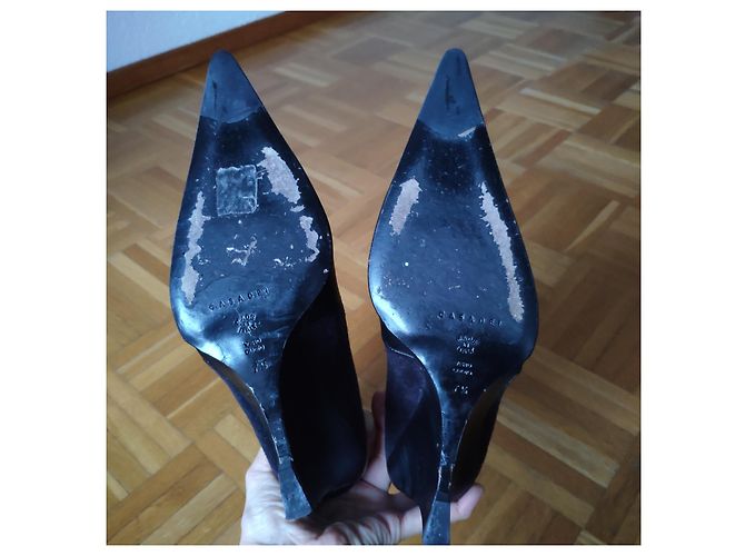 CASADEI TRONCHETTO IN CAMOSCIO & PELLE Nero - vista 8