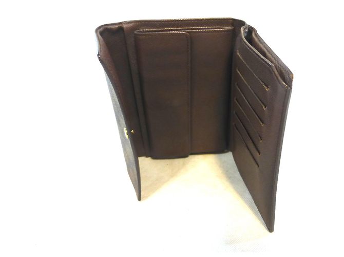 Louis Vuitton TREASURE TRIFOLD DAMIER EBANO Marrone - vista 10