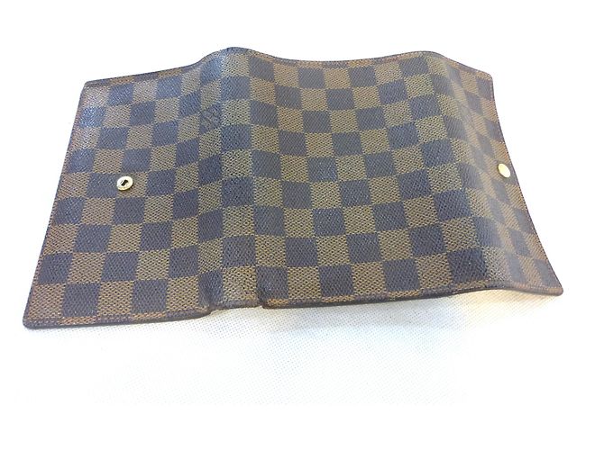 Louis Vuitton TREASURE TRIFOLD DAMIER EBANO Marrone - vista 12