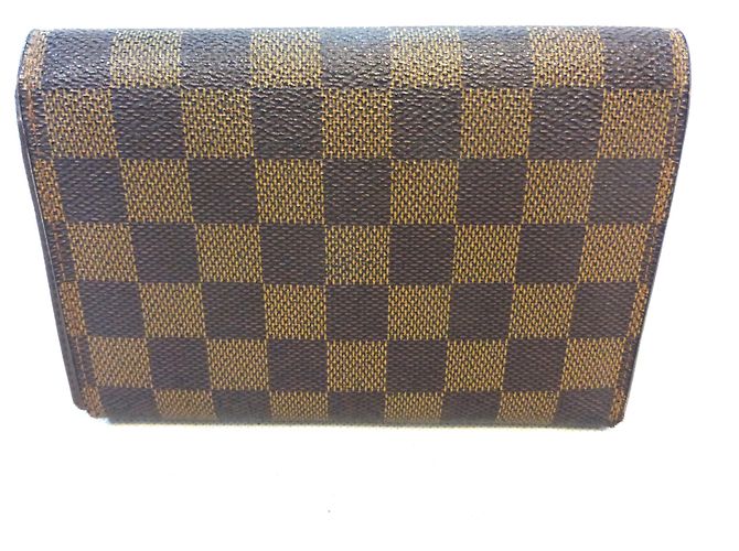 Louis Vuitton TREASURE TRIFOLD DAMIER EBANO Marrone - vista 2