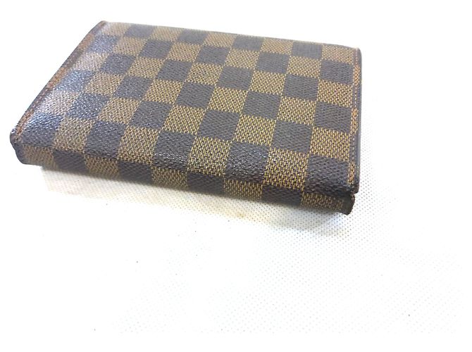 Louis Vuitton TREASURE TRIFOLD DAMIER EBANO Marrone - vista 3