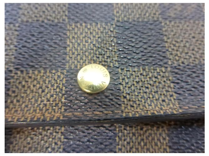 Louis Vuitton TREASURE TRIFOLD DAMIER EBANO Marrone - vista 6