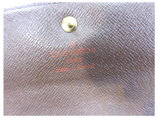 Louis Vuitton TREASURE TRIFOLD DAMIER EBANO Marrone - vista 8