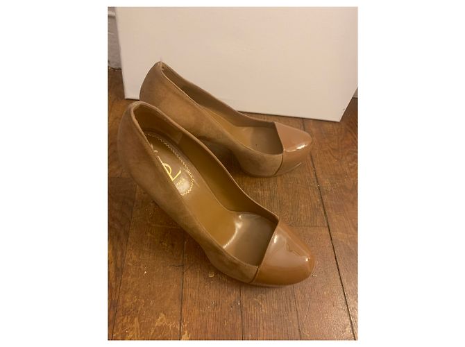 Saint Laurent Tribtoo Pumps Beige Hirschleder - Ansicht 2