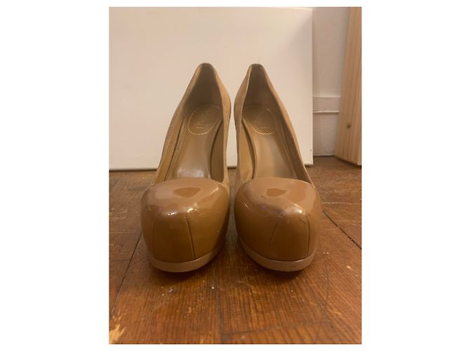 Saint Laurent Tribtoo Pumps Beige Hirschleder - Ansicht 3
