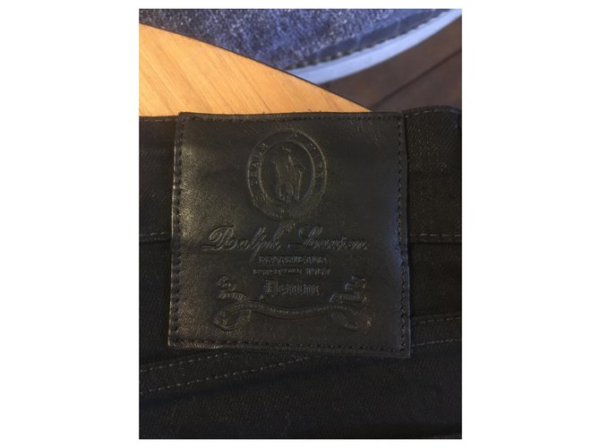 Ralph Lauren Vaqueros Rectos Negros de Algodón - vista 3
