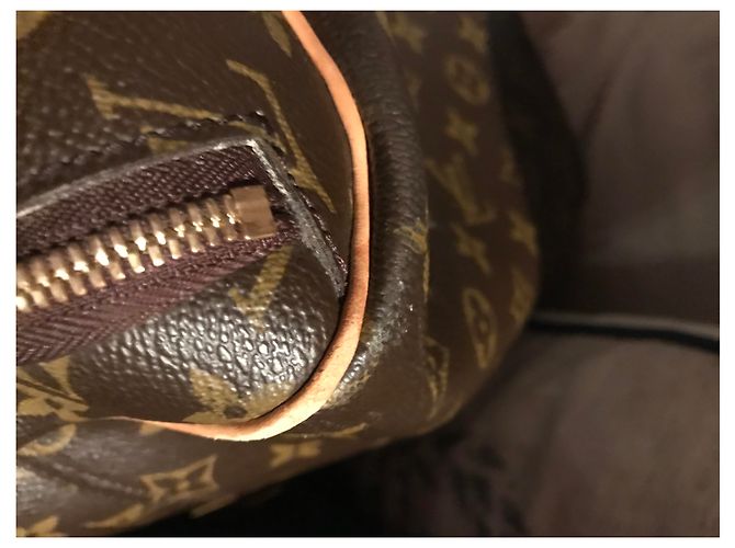 Borsa da viaggio Louis Vuitton Évasion Marrone in Tela - vista 4