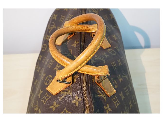 Louis Vuitton Monogram Canvas Speedy 40 Borsa Marrone - vista 4