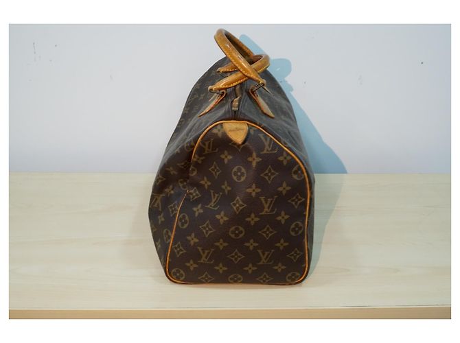 Louis Vuitton Monogram Canvas Speedy 40 Borsa Marrone - vista 7