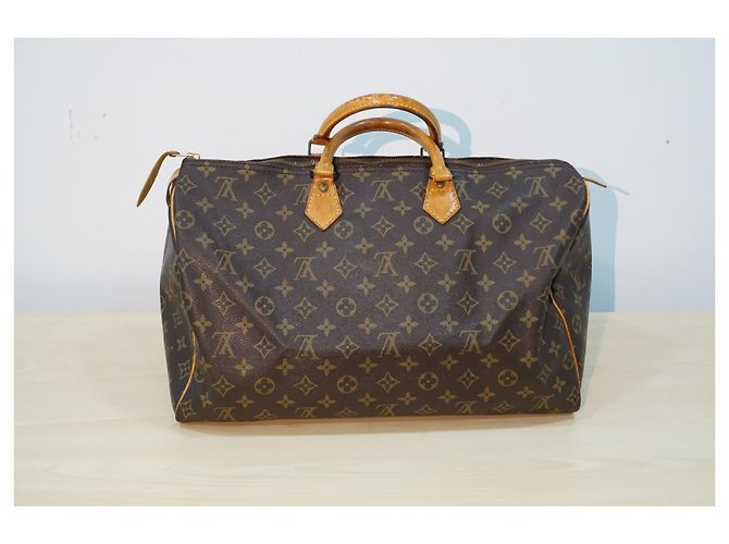 Louis Vuitton Monogram Canvas Speedy 40 Borsa Marrone - vista 8