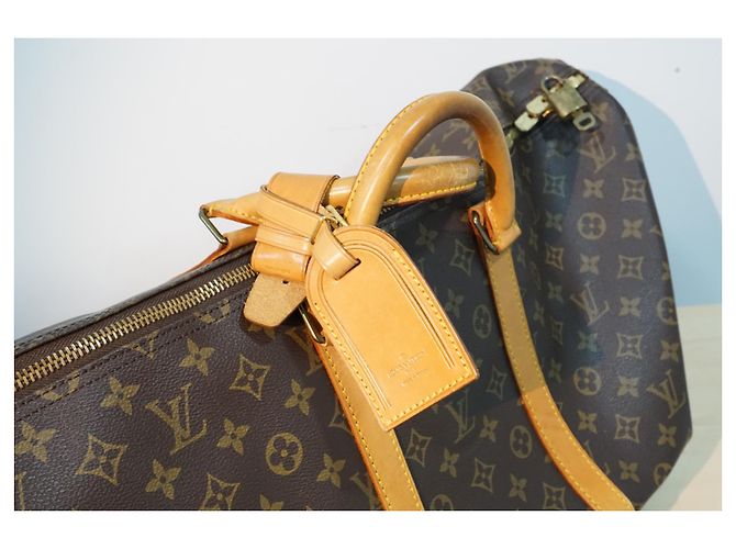 Louis Vuitton Keepall 50 TELA MONOGRAM TRAVEL Marrone - vista 4